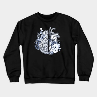 half brain half heart balance Crewneck Sweatshirt